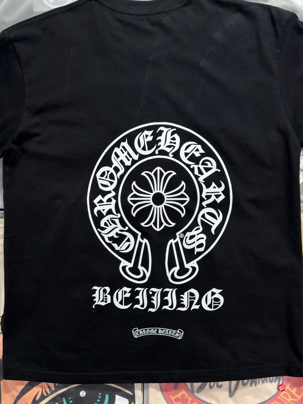 Chrome Hearts Beijing Exclusive Horseshoe Logo T-shirt ‘Black’ - Picture 3 of 8